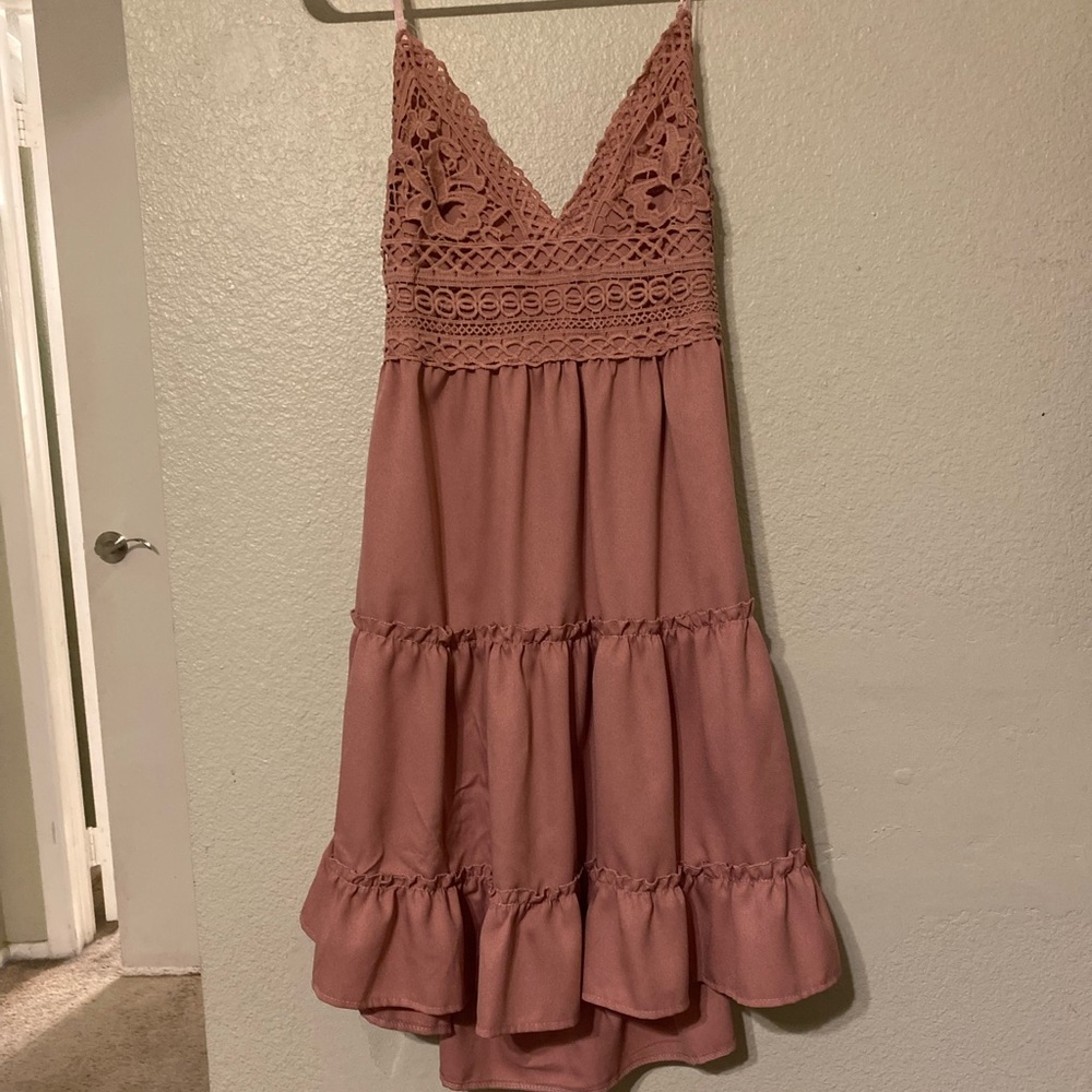 Bohemian Pink Summer Dress
